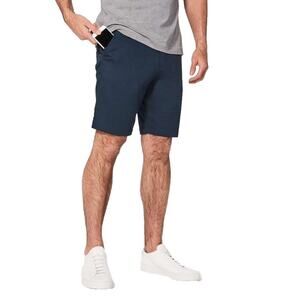 Lululemon Commission Shorts Men's 28 Navy Classic 9" Warpstreme Training Casual